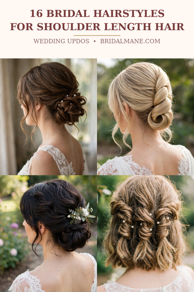 16 Wedding Updos for Shoulder Length Hair (2026)