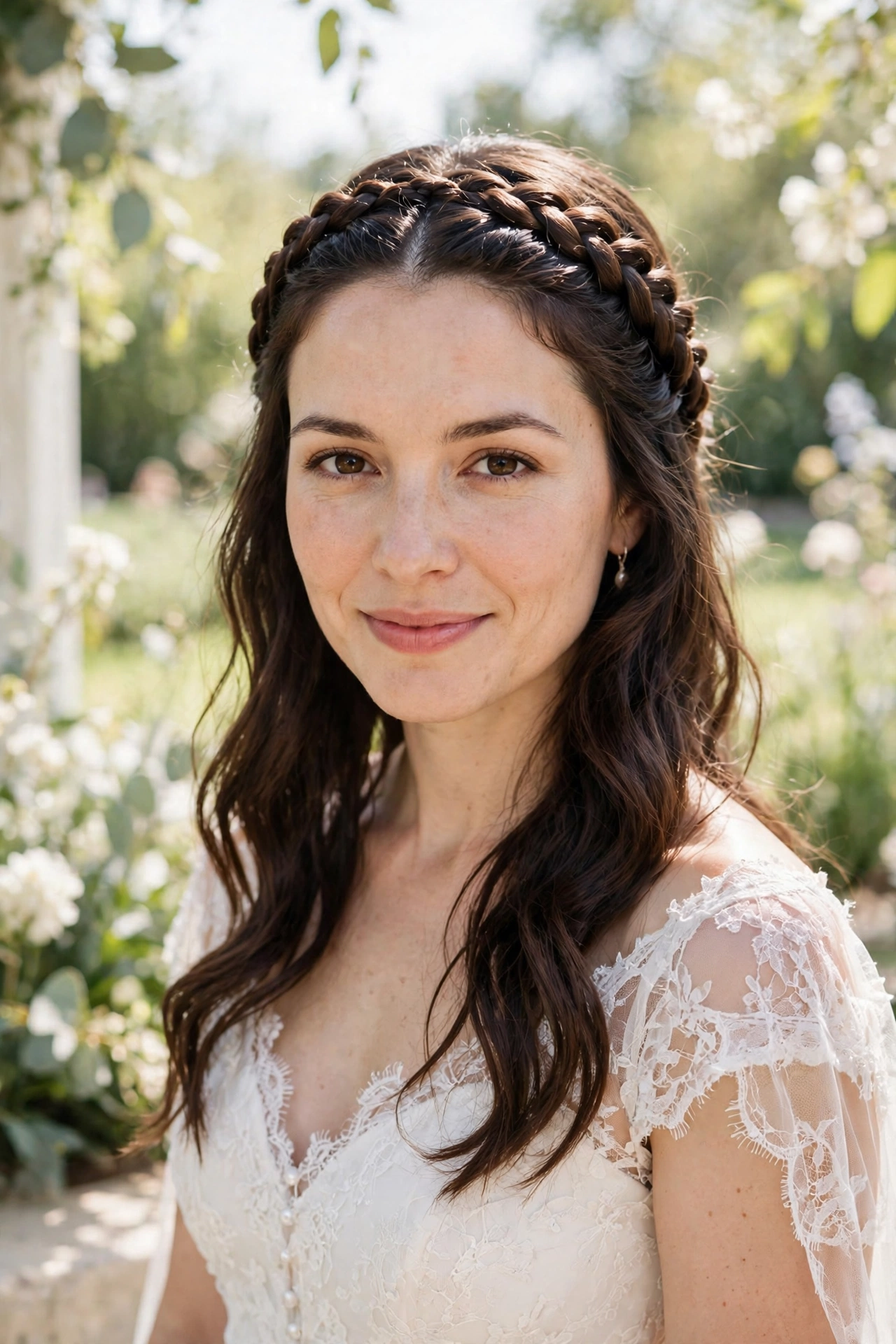 French braid crown