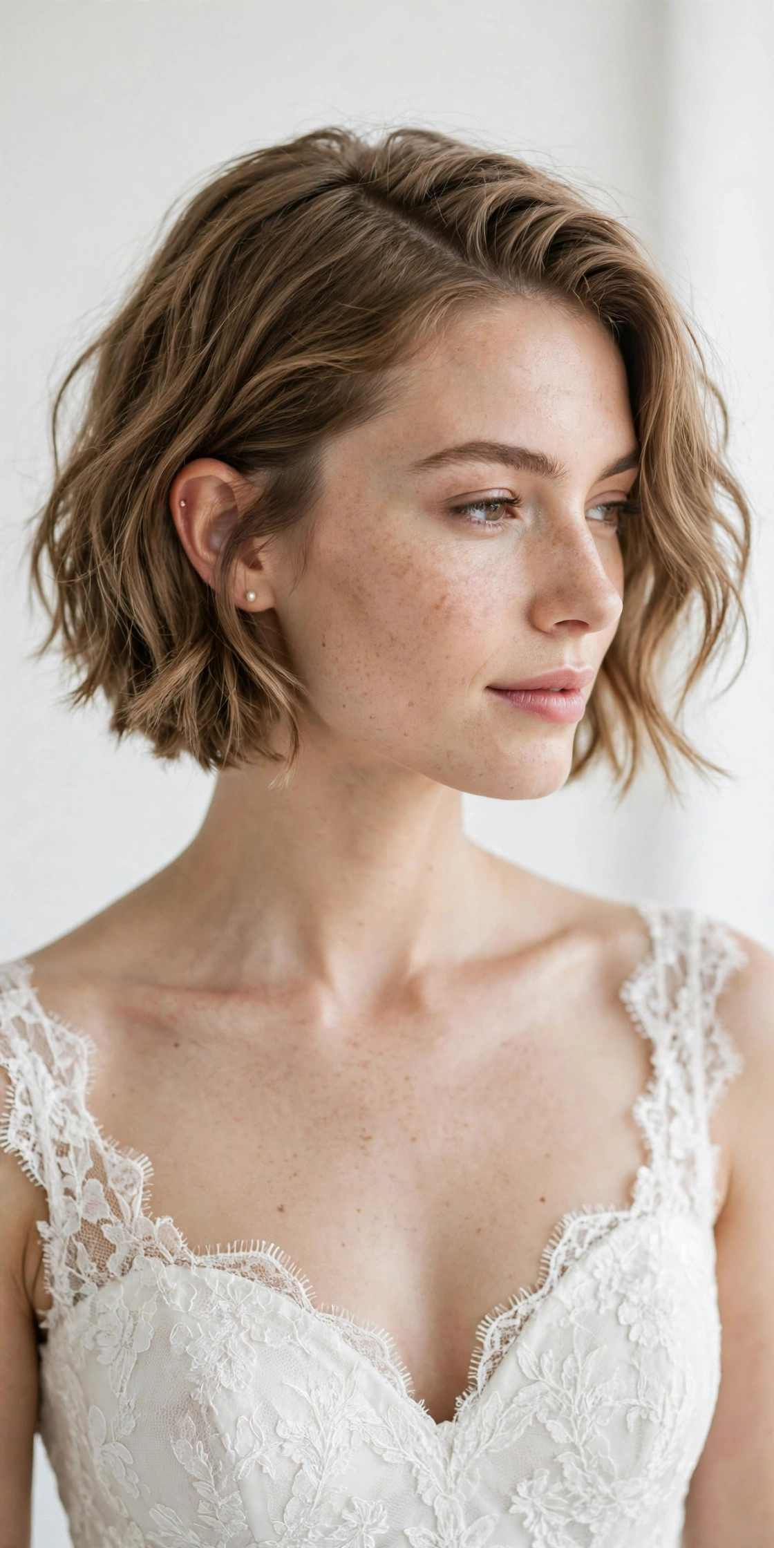 Tousled bob waves for short thin hair